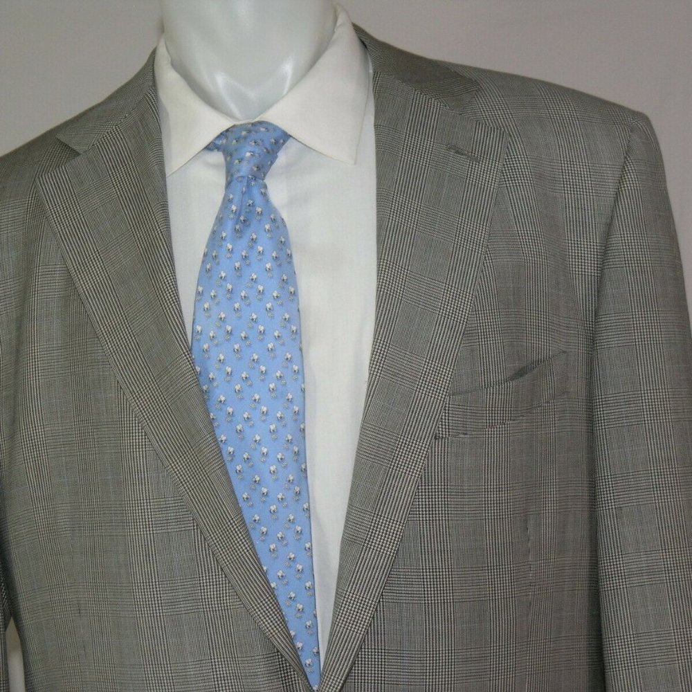 Mr. Ned Vitale Custom Made Two Button Suit 44xl - image 4